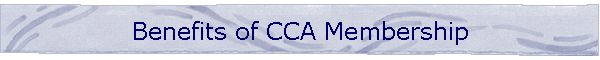 Benefits of CCA Membership