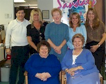 Back row - Tony, Terri, Louise, Candi and Carol; Seated - Denyse and Elena
